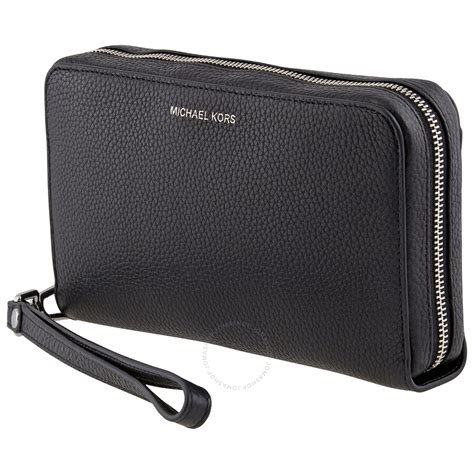 michael kors zip around wallet|michael kors wristlet wallet black.